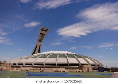 Montreal, Canada - June 16, 2018: The Montreal Olympic Stadium From 1976