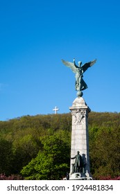 Montreal, Canada - June 2020 : View Of The Sir George-Étienne Cartier Monument Located In The Mount-Royal Park