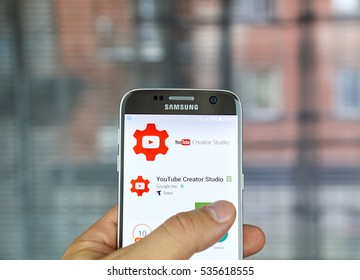 MONTREAL, CANADA - JUNE 23, 2016 : YouTube Creator Studio app makes it faster and easier to manage user's channel on the go. - Shutterstock ID 535618555