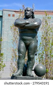 MONTREAL CANADA MAY 17 2015: Louis Cyr Was A  French Canadian Strongman  According  Former International Federation Of BodyBuilding & Fitness Chairman Ben Weider, The Strongest Man Ever To Have Lived