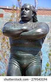 MONTREAL CANADA MAY 17 2015: Louis Cyr Was A  French Canadian Strongman  According  Former International Federation Of BodyBuilding & Fitness Chairman Ben Weider, The Strongest Man Ever To Have Lived