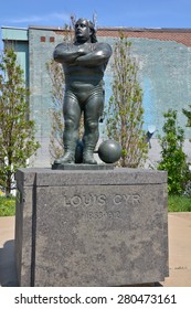 MONTREAL CANADA MAY 17 2015: Louis Cyr Was A French Canadian Strongman According Former International Federation Of BodyBuilding & Fitness Chairman Ben Weider, The Strongest Man Ever To Have Lived