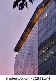 Montreal, Canada - October 10, 2019: Concordia University On An Autumn Twilight Sky.