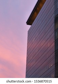 Montreal, Canada - October 10, 2019: Concordia University On An Autumn Twilight Sky.