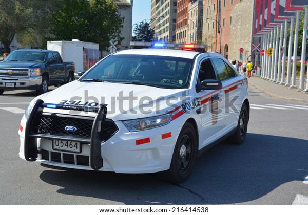 MONTREAL\
CANADA SEPT 02: Car of the Canadian Forces Military Police (CFMP)\
contribute to the effectiveness and readiness of the Canadian\
Forces sept. 02 2014 in Montreal Quebec\
Canada