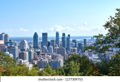 Montreal Downtown And Skyline With Scenic View