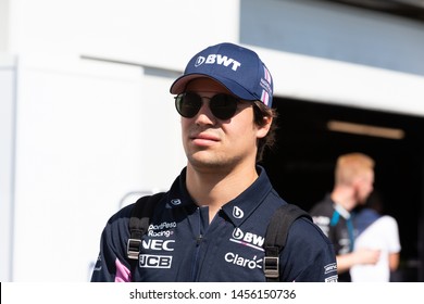 Montreal June 9, 2019. Racing Point F1 Pilot (18) Lance Stroll Of Canada Arriving At Circuit Gilles Villeneuve, Canada.