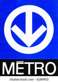 Montreal Metro (subway) Sign