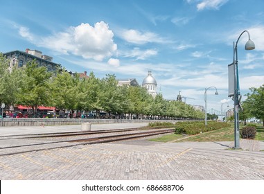 Montreal Old Port Scenery During Summer Time 