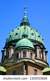 MONTREAL QUEBEC CANADA 06 12 17: Dome Of The Cathedral-Basilica Of Mary, Queen Of The World In Montreal, Quebec, Canada, Is The Seat Of The Roman Catholic Archdiocese Of Montreal.