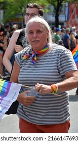 MONTREAL QUEBEC CANADA 08 15 17: Manon Masse MNA Is A Canadian Politician In Quebec And One Of The Two Current Leaders For Quebec Solidaire Since 2017 At The Gay Pride