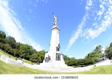 Montreal, Quebec / Canada - 29 June 2019 - George Etienne Cartier Monument On Mount Royal Park