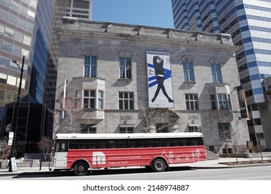 Montreal, Quebec, Canada - April 12, 2022: Exterior Of The McCord Museum