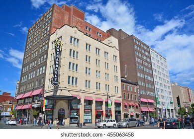 MONTREAL QUEBEC CANADA JULY 15 2016: Archambault, is the largest music retailer in the province of Quebec and the largest French language retail site in North America.