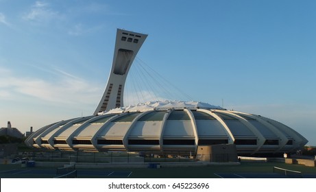 Montreal, Quebec, Canada, July 31, 2013: Montreal Olympic Stadium, The Main Venue Of The 1976 Summer Olympics.