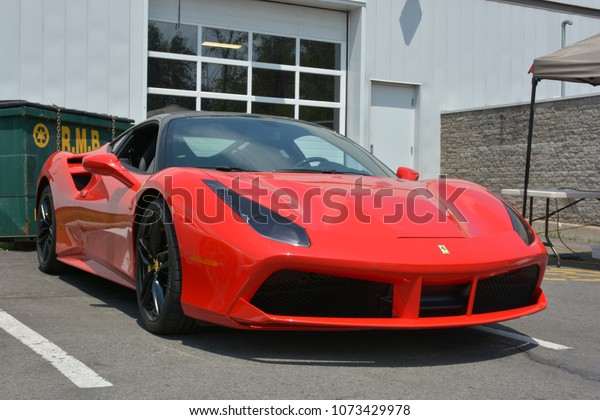 Montreal Quebec Canada June 2018 Ferrari Stock Image