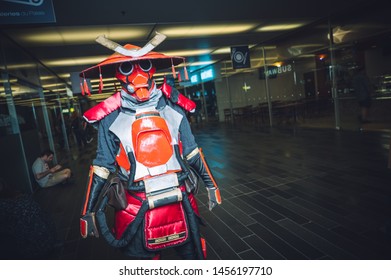 Montreal, Quebec, Canada,Montreal Congress Center,2019, Cosplayer Were Attending The  Pop-culture Fan Convention Montreal Comiccon Which Is A Pop-culture Fan Convention That Showcases Artist And