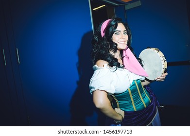 Montreal, Quebec, Canada,Montreal Congress Center,2019, Cosplayer Were Attending The  Pop-culture Fan Convention Montreal Comiccon Which Is A Pop-culture Fan Convention That Showcases Artist And