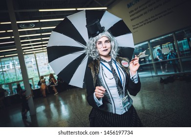 Montreal, Quebec, Canada,Montreal Congress Center,2019, Cosplayer Were Attending The  Pop-culture Fan Convention Montreal Comiccon Which Is A Pop-culture Fan Convention That Showcases Artist And