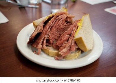 Montreal Smoked Meat Sandwich 