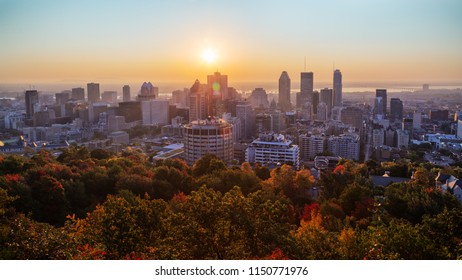 Montreal Sunrise From Mont Royal