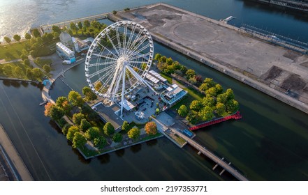 Montreal's Big Wheel In Sunrise