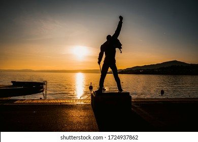 Montreux, Suisse - August 12 2019: A Tribute To Freddy Mercury