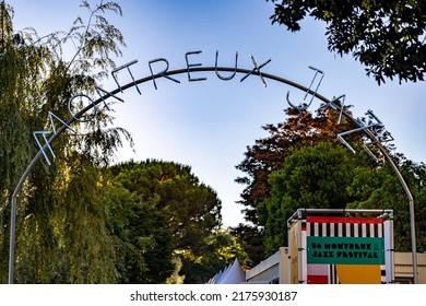 Montreux, Switzerland - 07 02 2022: The Entrance Of Montreux Jazz Festival 2022