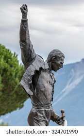 MONTREUX, SWITZERLAND/ EUROPE - SEPTEMBER 15: Statue of Freddie Mercury in Montreux Switzerland on September 15, 2015