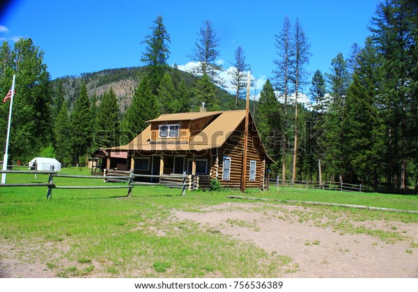 Monture Creek Forest Service Cabin Monture Stock Photo Edit Now