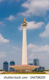 Monumen Nasional - The National Monument Of Indonesia  In Jakarta 