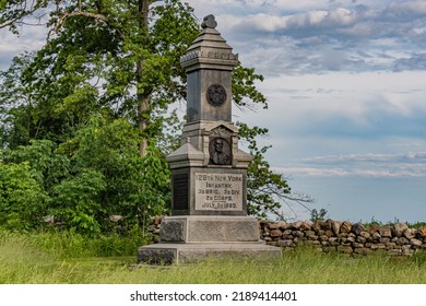Monument to the 126th New York Infantry, Gettysburg National Military Park, Pennsylvania, USA