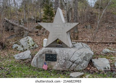 Monument to the 147th PA Infantry, Gettysburg National Military Park, Pennsylvania, USA