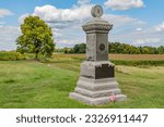 Monument to the 14th Brooklyn Regiment on a Summer Afternoon, Antietam National Battlefield Maryland USA