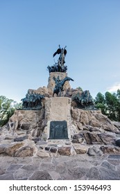 Monument To The Army Of The Andes At The Top Of The Cerro De La Gloria At The General San Martin Park, Inaugurated On February 12, 1914, Anniversary Of The Battle Of Chacabuco In Mendoza, Argentina.