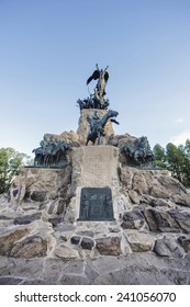 Monument To The Army Of The Andes At The Top Of The Cerro De La Gloria At The General San Martin Park, Inaugurated On February 12, 1914, Anniversary Of The Battle Of Chacabuco In Mendoza, Argentina.