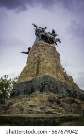 Monument To The Army Of The Andes At The Top Of The Cerro De La Gloria At The General San Martin Park, Inaugurated On February 12, 1914, Anniversary Of The Battle Of Chacabuco In Mendoza, Argentina.