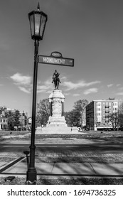 Monument Avenue Street Sign In Richmond, Virginia