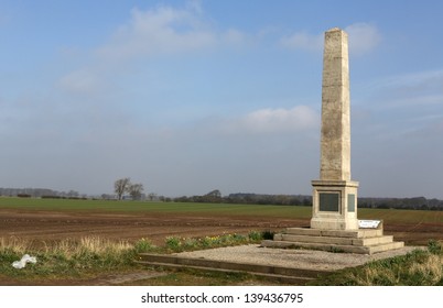 Monument At The Battle Of Marston Moor, Yorkshire, England.