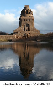 Monument To The Battle Of The Nations (1813) Designed By German Architect Bruno Schmitz (1913) In Leipzig, Saxony, Germany. 