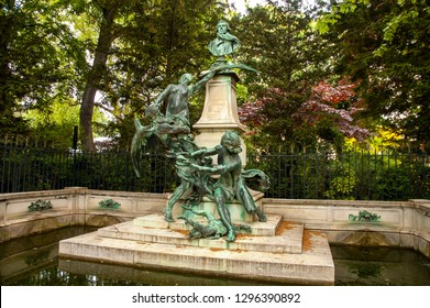 Monument To Eugène Delacroix, At The Luxembourg Gardens, Paris, France