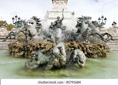 Monument Des Girondins Fountain, Bordeaux, France