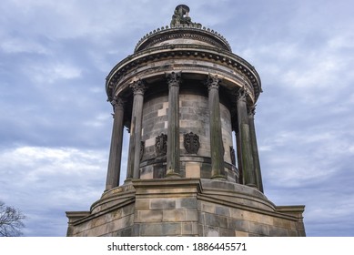 Monument Deticated To Robert Burns In Edinburgh City, Scotland, UK