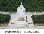 Monument to Empress Elisabeth of Austria unveiled 1907 in the park Volksgarten, Vienna, Austria.