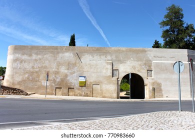 The Monument To The Fallen Hero (Heroe Caido) Of The Baluarte De Trinidad, A Francoist Memorial In Badajoz, Extremadura, Spain