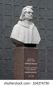 Monument To French Writer Honore De Balzac In Berdychiv, Ukraine