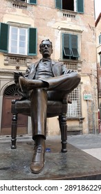 Monument To Giacomo Puccini In Lucca, Italy