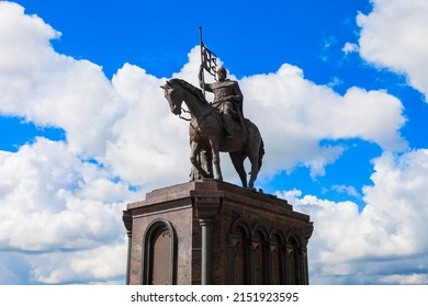 Monument To Grand Prince Vladimir And Saint Fedor In Vladimir City, Golden Ring Of Russia