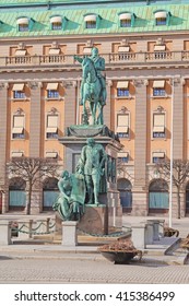 Monument Of Gustavus Adolphus In Stockholm, Sweden.