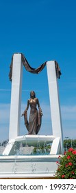 Monument To Rocío Jurado In Chipiona In The Province Of Cadiz. Andalusia. Spain. Europe. May 2, 2021
